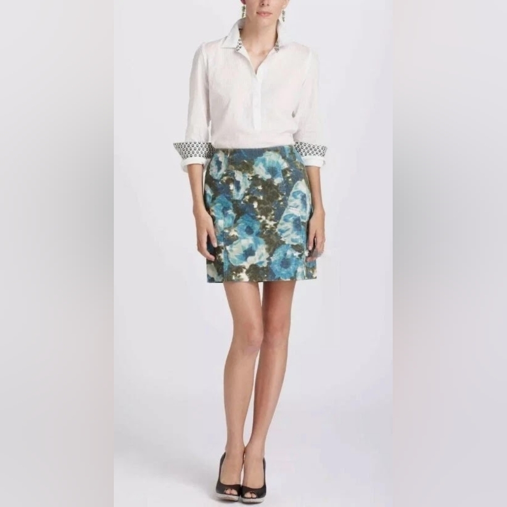 Anthropologie Postmark Calabria Corduroy Skirt With Liner Size 6